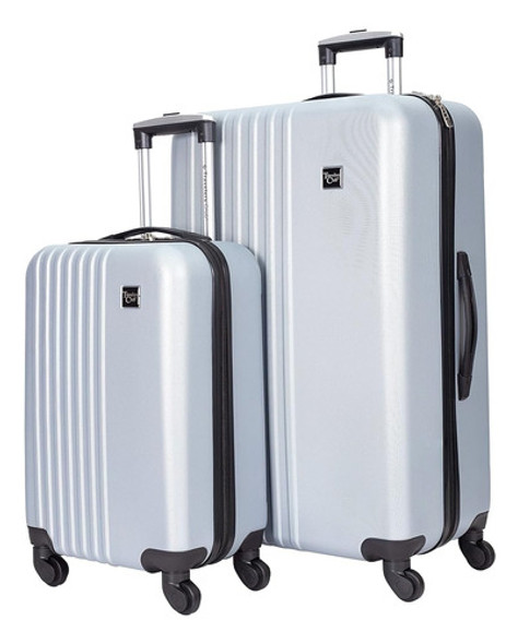 Equipaje Travelers Club Cosmo Hardside Spinner, Plata, Juego 0 Equipaje Travelers Club Cosmo Hardside Spinner, Plata, Juego 0