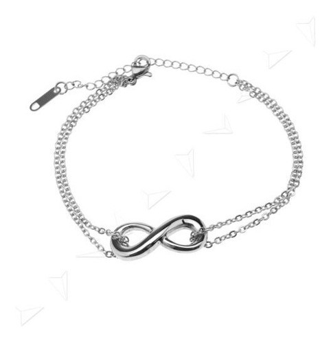 Titanio Acero Infinito Deseo Hombres Ajustable Pulsera Caden 0