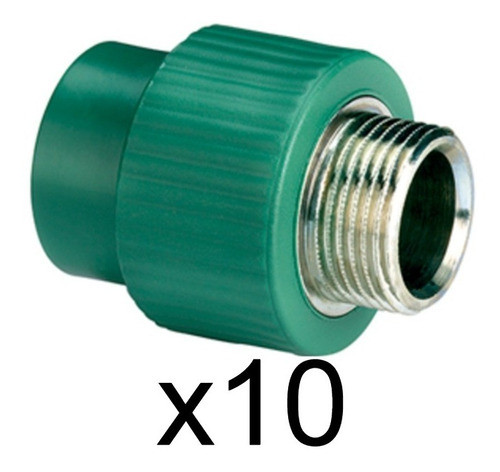 Cupla 50 X 1 1/2 Rosca Macho Fusion Tubofusion Caja X10u 0