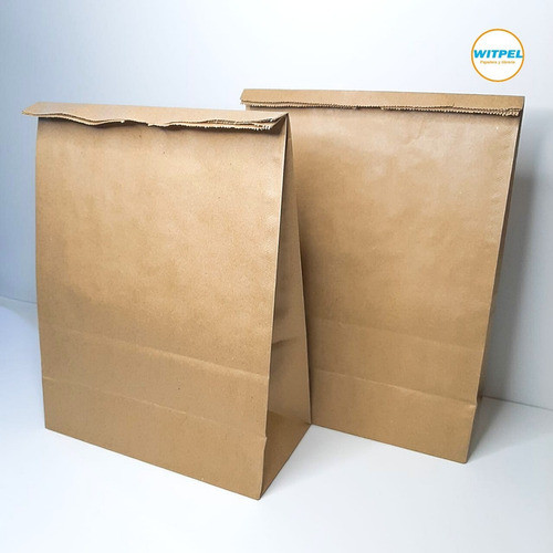 Bolsa De Papel Madera Delivery N°7 X 500unid Envió Gratis 1
