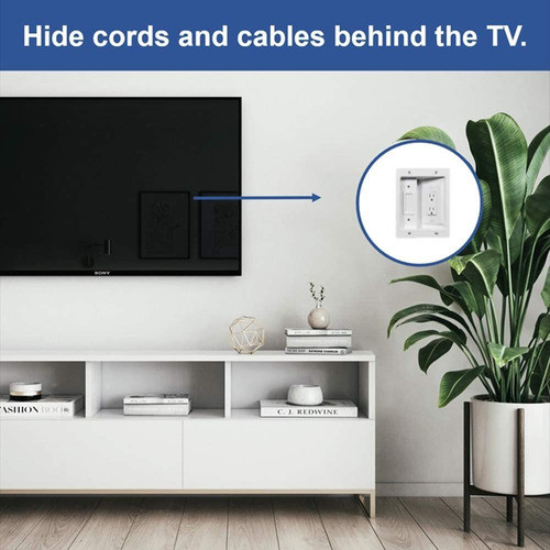 Kit De Tv De Pared Legrand Placa De Pared Para Tv Blanco 1