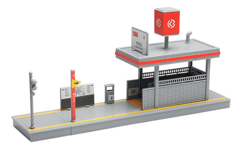 Montagem Diy 1:64 Modelo De Estação De Metrô Presente 0