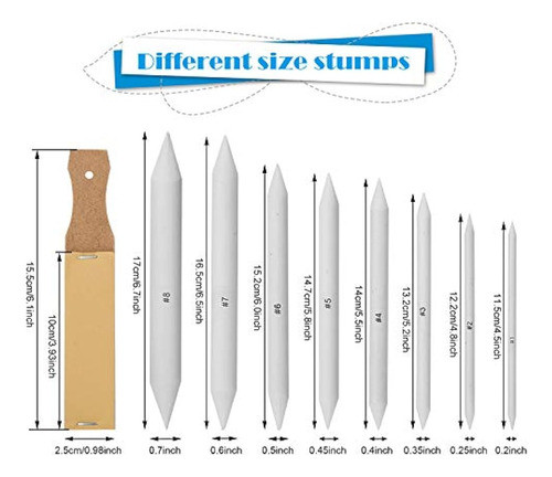 Herramientas De Dibujo De Bocetos, Agptek 16 Tocones De Mezc 0