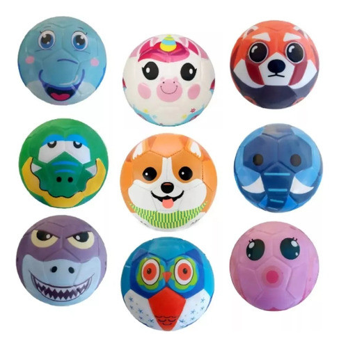 Pelota Goma Eva Infantil Animalitos Elefante Zooballz 1