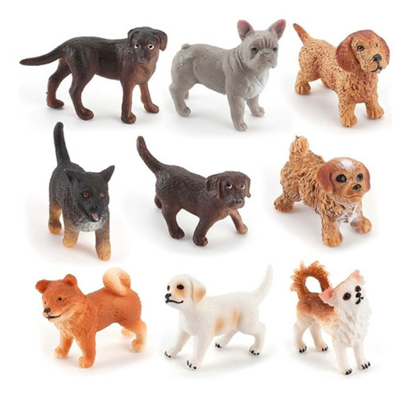 1 9 Peças Estatuetas Para Cães De Estimação Brinquedos 0