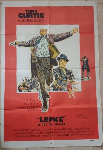 Lepke/el Rey De Hampa//tony Curtis, Póster Gigante De Cine!! 0