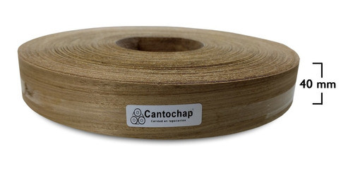 Tapacanto Chapa Madera Petiribi 40mm X 10 M S/cola S/soporte 0