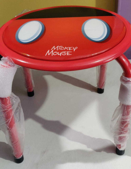 Banquito Metálico Con Asiento Tapizado Para Niños Disney 0