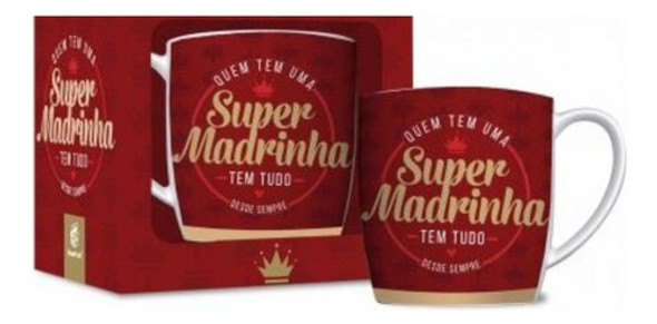 Caneca Brasfoot Super Madrinha Porcelana 300ml. 0