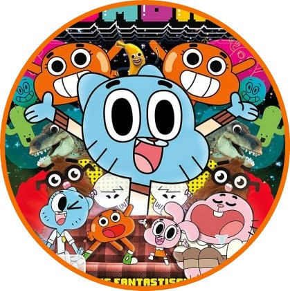 Laminas Comestible Darwin Y Gumball 1