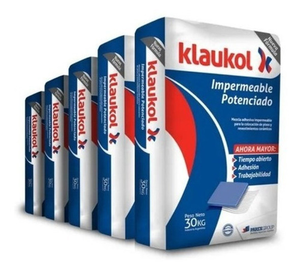 Klaukol Impermeable Potenciado Combo 5 Bolsas 30kg Ceramica 0