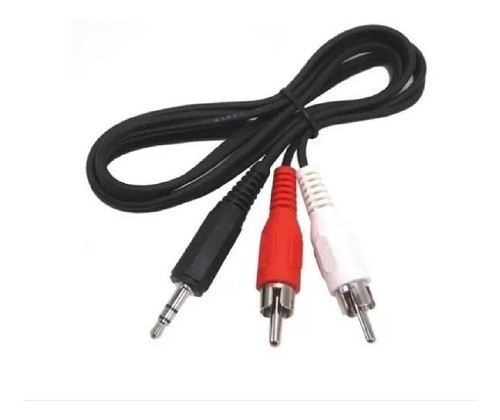 Cable Audio Estéreo Auxiliar Mini Plug Jack A 2 Rca 2 Mts 0