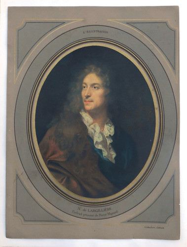 Nicolás De Largilliere Lamina Impresa En 1928 0