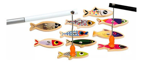 Juego De Pesca Con Caña Sardina Janod 1