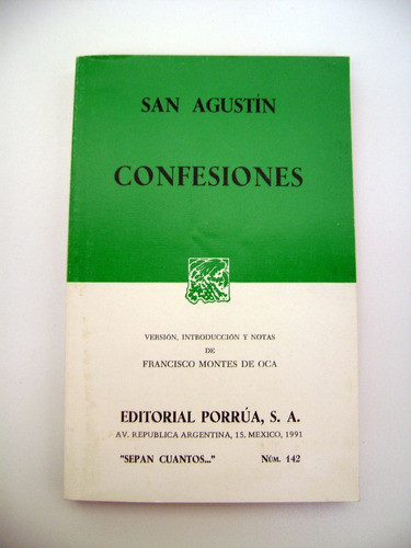Confesiones San Agustin Porrua Version Montes De Oca Boedo 0