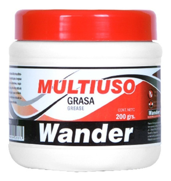 Grasa Multiuso Wander 200 Gr 1° Calidad Bicicletas Maquinas 0