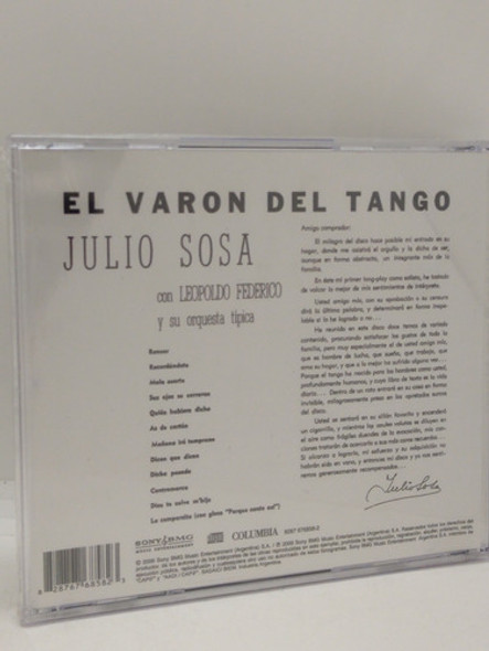 Julio Sosa El Varón Del Tango Cd Nuevo 1