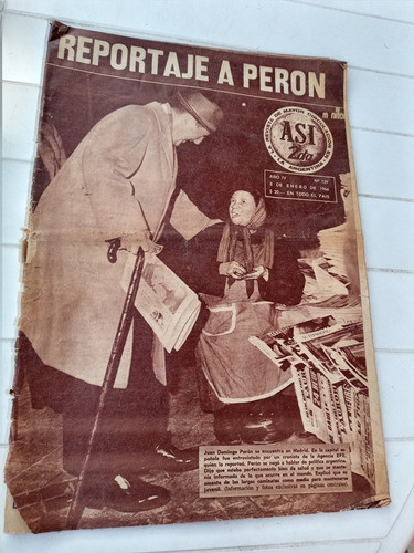 Revista Asi 2da. N.139-08/01/66 Reportaje A Peron 0