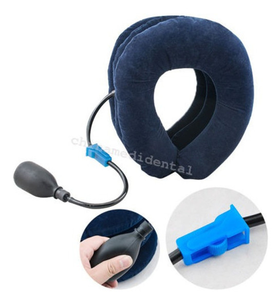 Cuello Inflable Tracción Trasera Cabeza Camilla Dolor Alivio 1