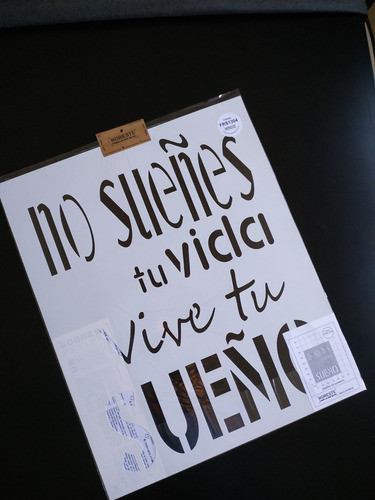 Stencil Frases 40x50 X 5 Unidades 1