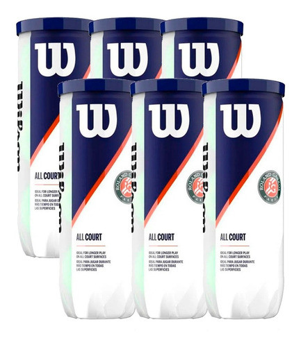 Pelotas De Tenis Wilson Roland Garros X6 Tubos I Giveaway 0