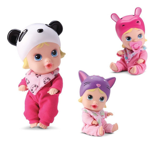 Boneca Bebê Little Dolls Soninho Gatinha Menina Faz Xixi 1