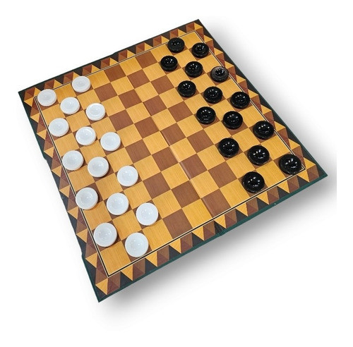 Tablero Juego De Estrategia Damas 34x34 Excelente Calidad. 1