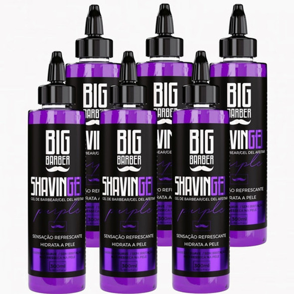 Shaving Gel Barbear Bisnaga Big Barber Purple Caixa 6 Unidad 0