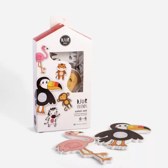 Set Animales De Goma Eva Safari Para El Agua Bañera Niños 0