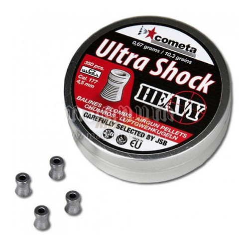 Balines Cometa 4,5 Ultra Shock Heavy 10,3 Grain X350 1