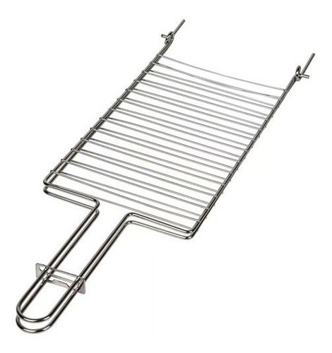 Rejilla Parrilla Doble Para Parrillero  Asado Mor 56x19cm 1