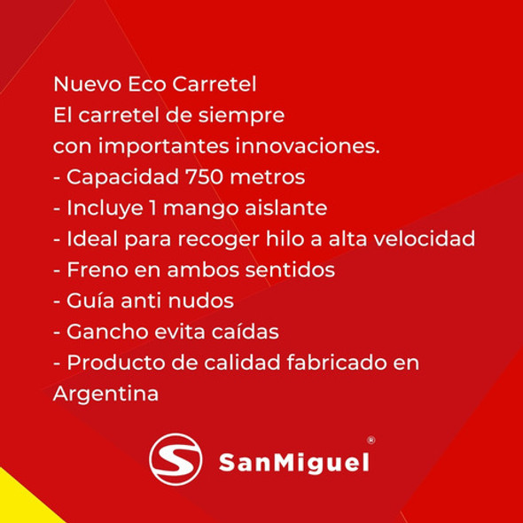 Carretel Para Hilo Electroplástico Boyero San Miguel Premium 1 Carretel Para Hilo Electroplástico Boyero San Miguel Premium 1
