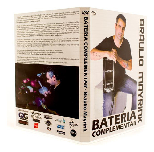 Dvd Bráulio Mayrink Bateria Complementar - Rock, Salsa, Funk 1