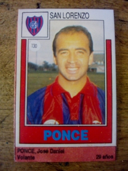 Recorte Figurita San Lorenzo José Daniel Ponce 0 Recorte Figurita San Lorenzo José Daniel Ponce 0