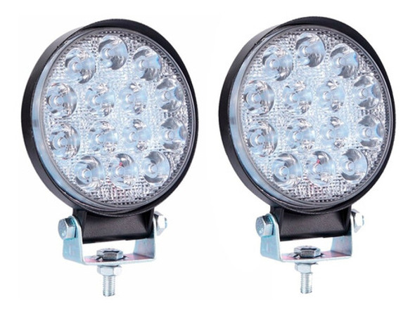 Kit 2 Faros Luz Led 14 Auxiliar  Cuatriciclo Arenero Can Am 0
