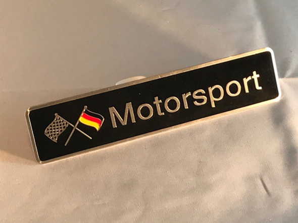 Emblema Insignia Autoadhesiva Aluminio Motorsport .x1 B746 1