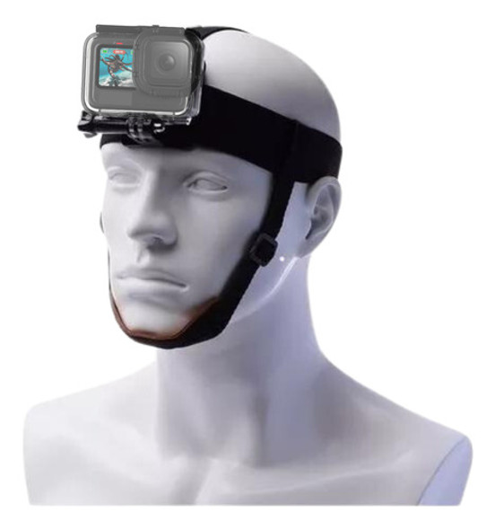 Faixa Suporte De Cabeça E Queixo P Gopro Hero 9 10 11 Seguro 0