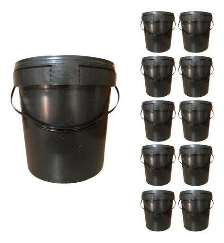 Balde 3l Para Óleo Lubrificante - 10 Pçs 0