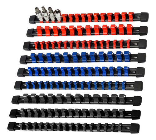 Organizador De Sockets Para Taladros De 1,3 Cm, 0,95 Cm Y 0, 0