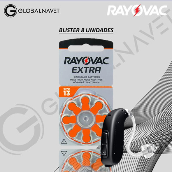 80 Pilas De Audifono Rayovac Extra 13 Pr48 Pack 80 Unidades 1