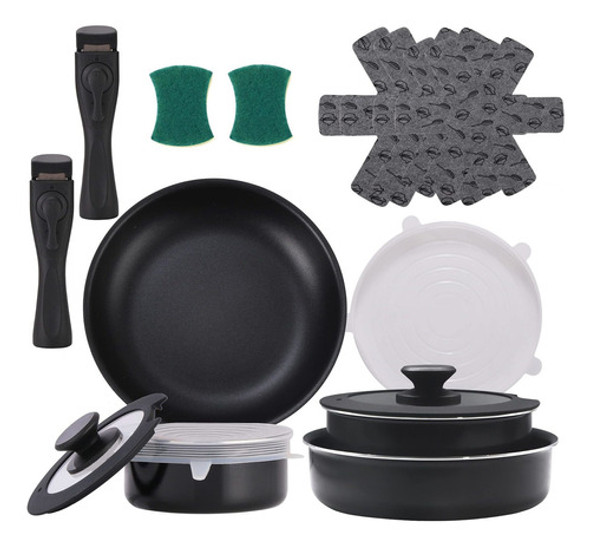 Xeeyaya Juego De Utensilios De Cocina Con Mango Extraíble . 0 Xeeyaya Juego De Utensilios De Cocina Con Mango Extraíble . 0