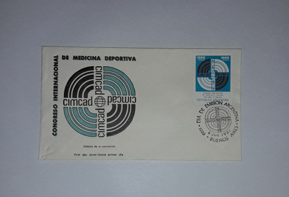 Sobre Primer Día Emisión 1981 Cimcad Medicina Deportiva 0