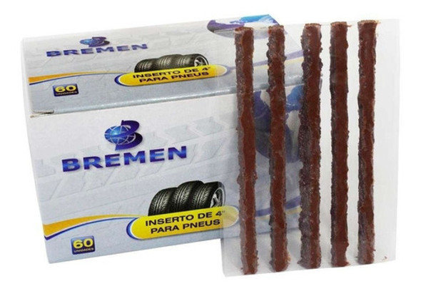 Refil Remendo Macarrão Caixa 60 Unidades Conserto Pneu Carro 0