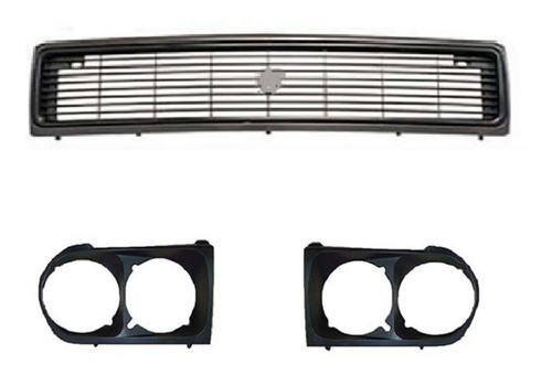 Combo Renault 12 Parrilla Negra Aros De Faros Negros 1983/1994 0