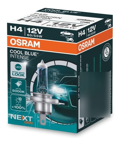 Lámpara 64193cbn H4 12v/60-55w Osram Cool Blue Intense 5000k 0