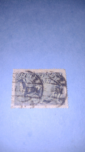 Alemania Reich 1921 Estampilla 20 Marcos Arado Usado Alt Val 0