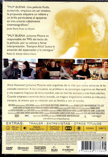 Siempre Alice - Dvd Nuevo Original Cerrado - Mcbmi 1