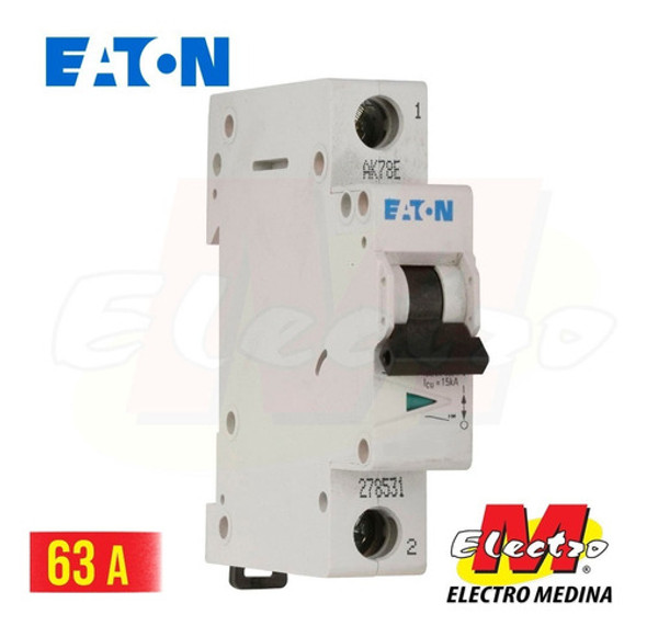 Interruptor Termica Unipolar 63a Eaton  Electro Medina 1