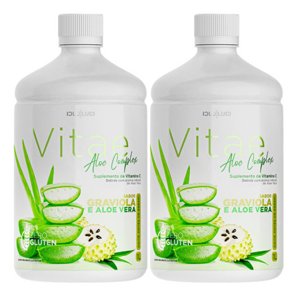 Kit 2x Sup Vitamina C  Luci Luci -sabor Aloe Vera + Graviola 0