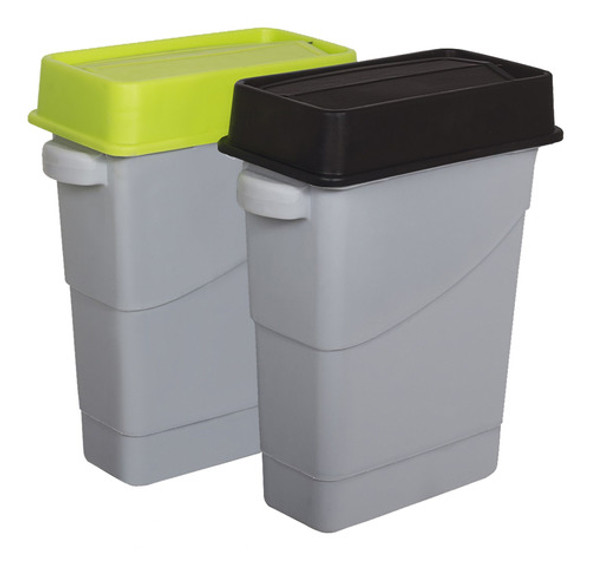 Residuos Ultradelgado ,tapa Vaiven Y Separacion 65 Litros. 0